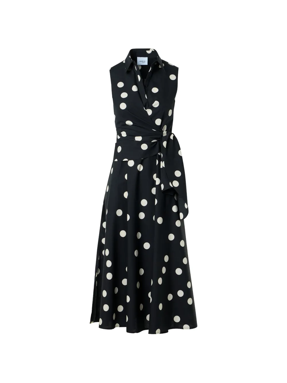 Akris Punto polka dot sleeveless dress - Nero