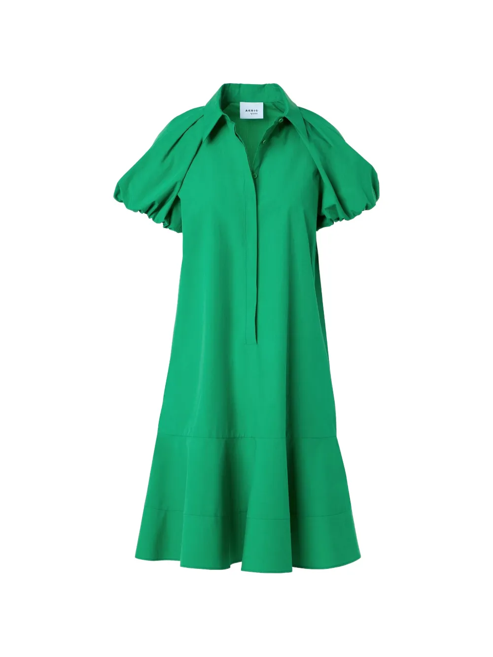 Akris Punto short-sleeve midi dress - Verde
