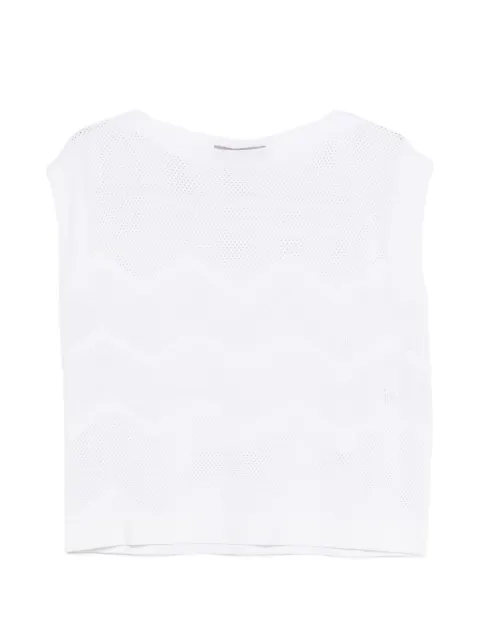 D.Exterior camiseta con motivo chevron