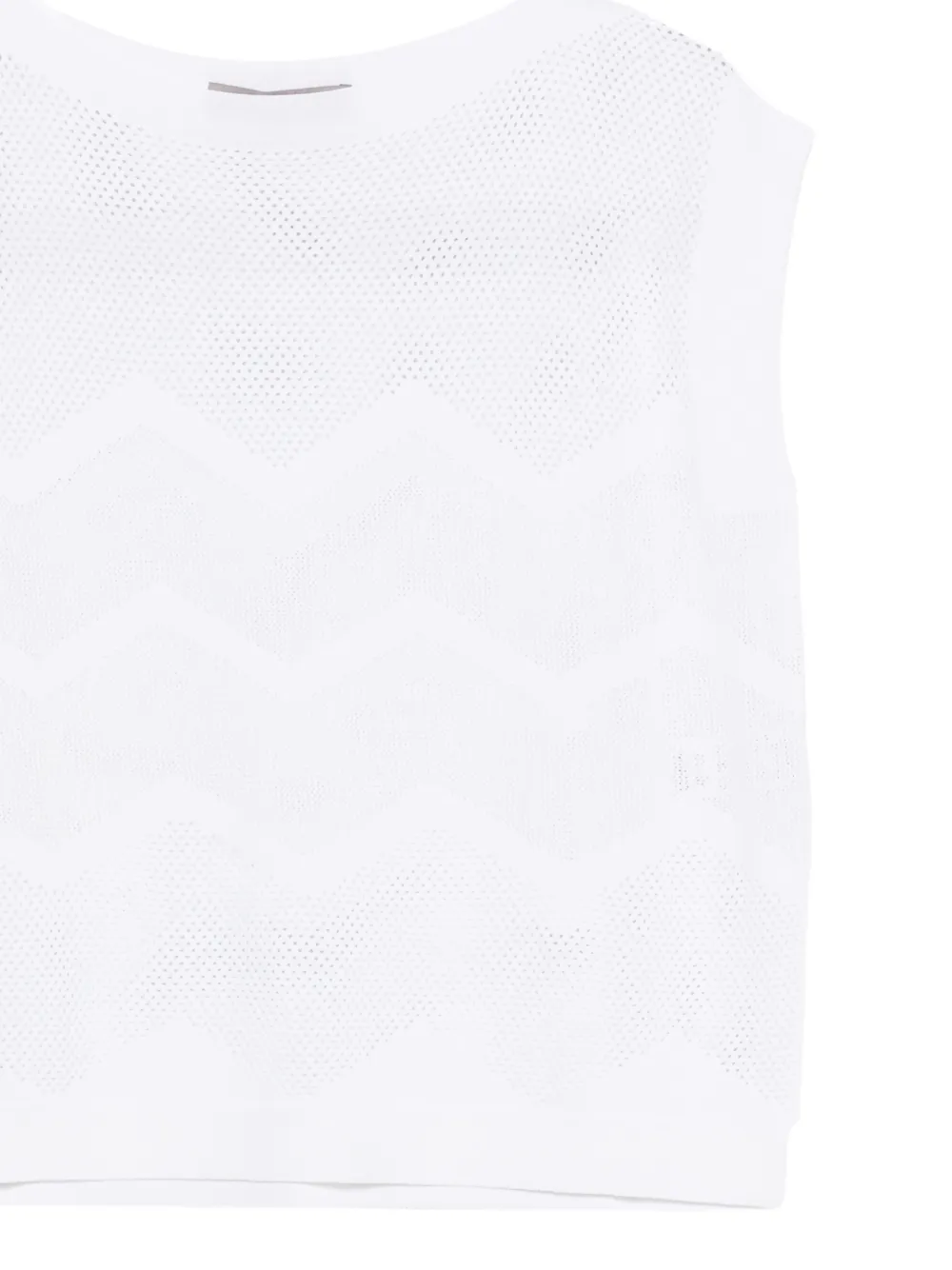  D.exterior Chevron Tank Top - White 