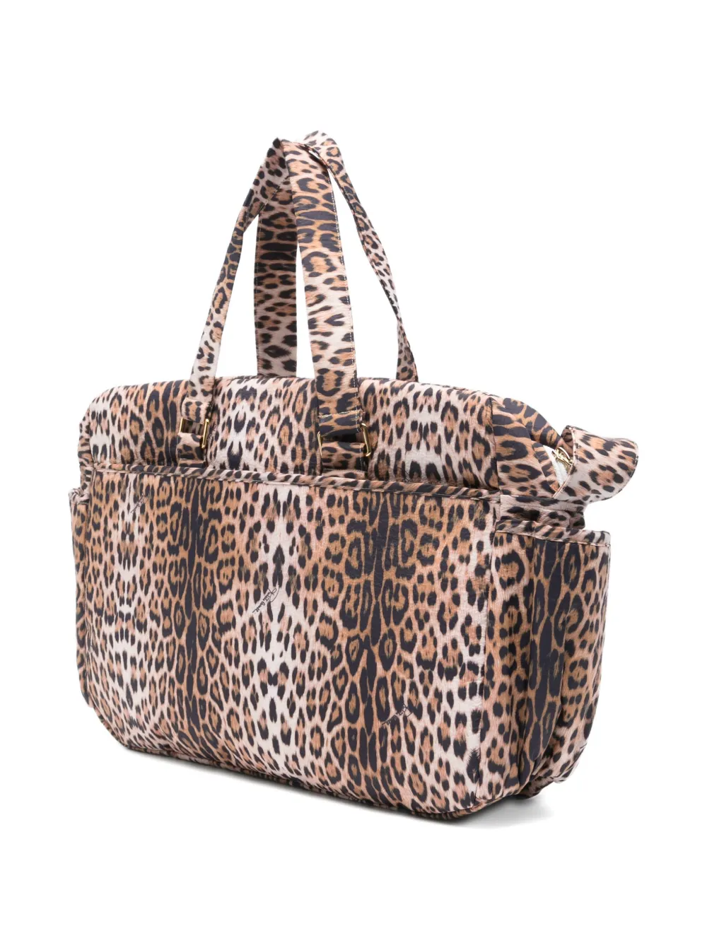 Roberto Cavalli Junior Luiertas met luipaardprint Beige