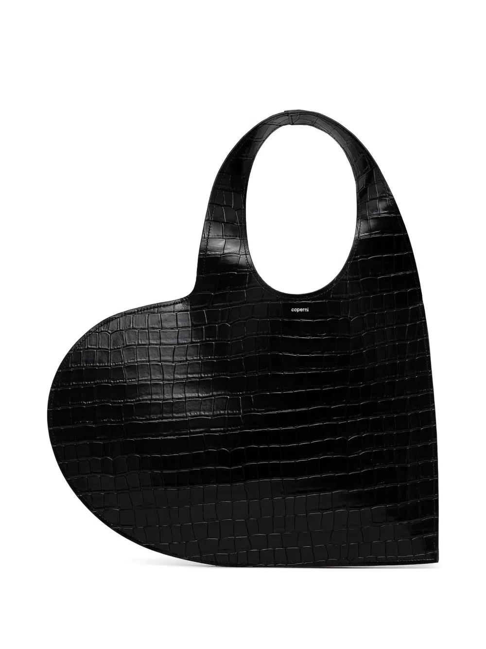 Coperni Tote Bag mit Kroko-Optik - Schwarz