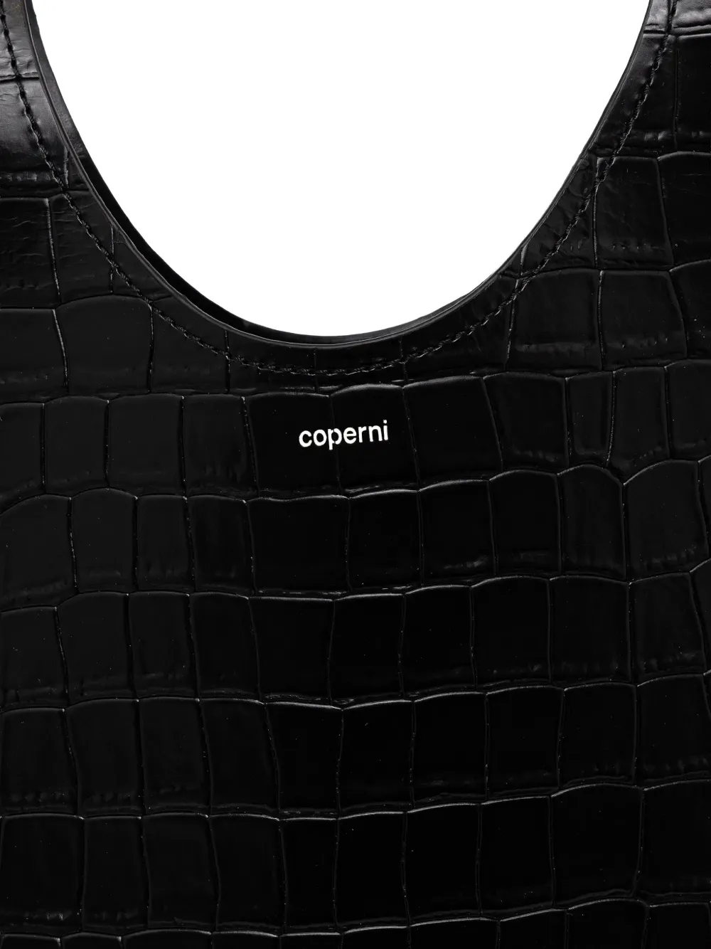 Coperni Shopper met krokodillen-reliëf Zwart