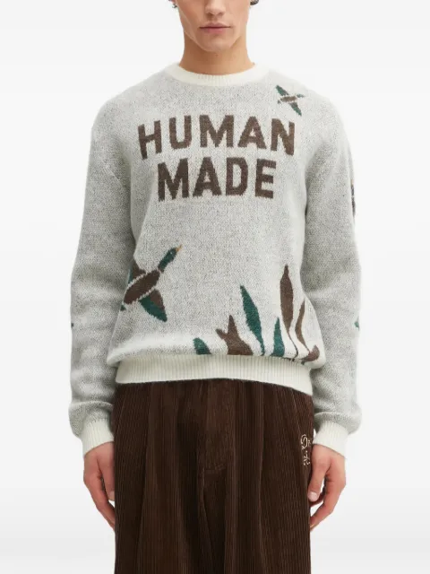 Human Made intarsia round-neck jumper