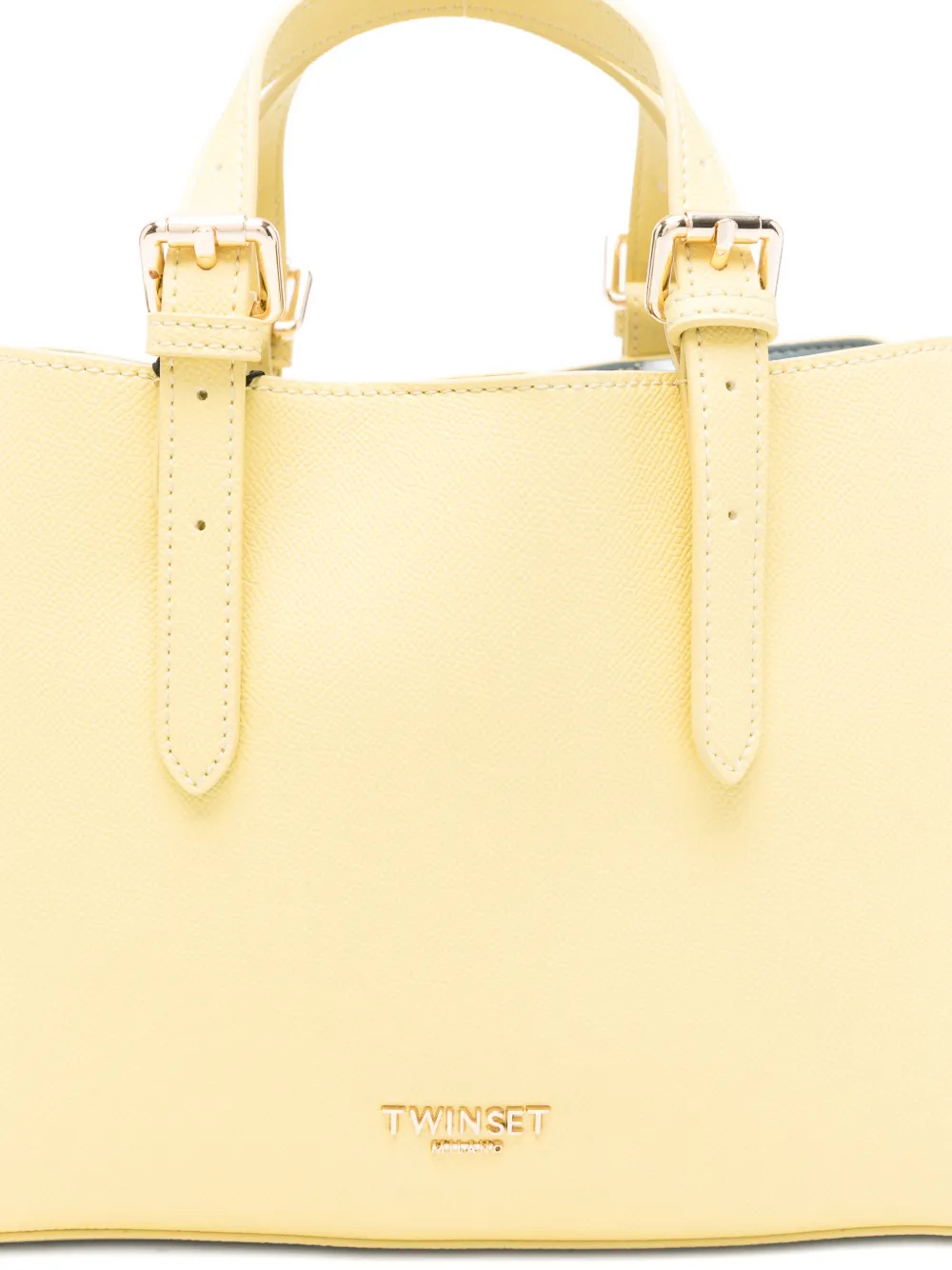  Twinset Buckle-detail Tote Bag - Yellow 