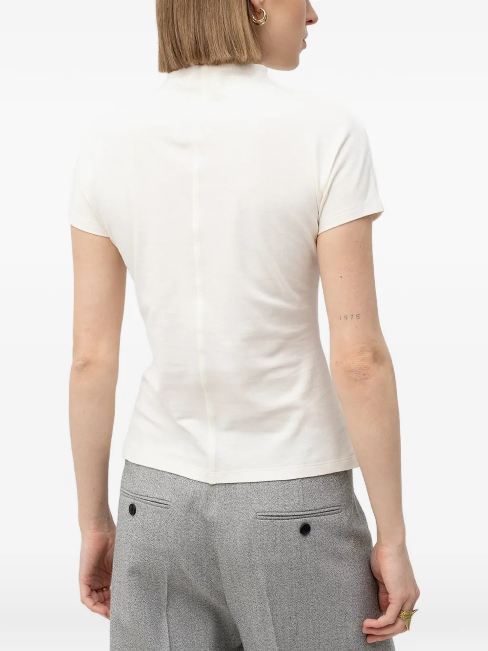  Boss Mock-neck T-shirt - Neutrals 