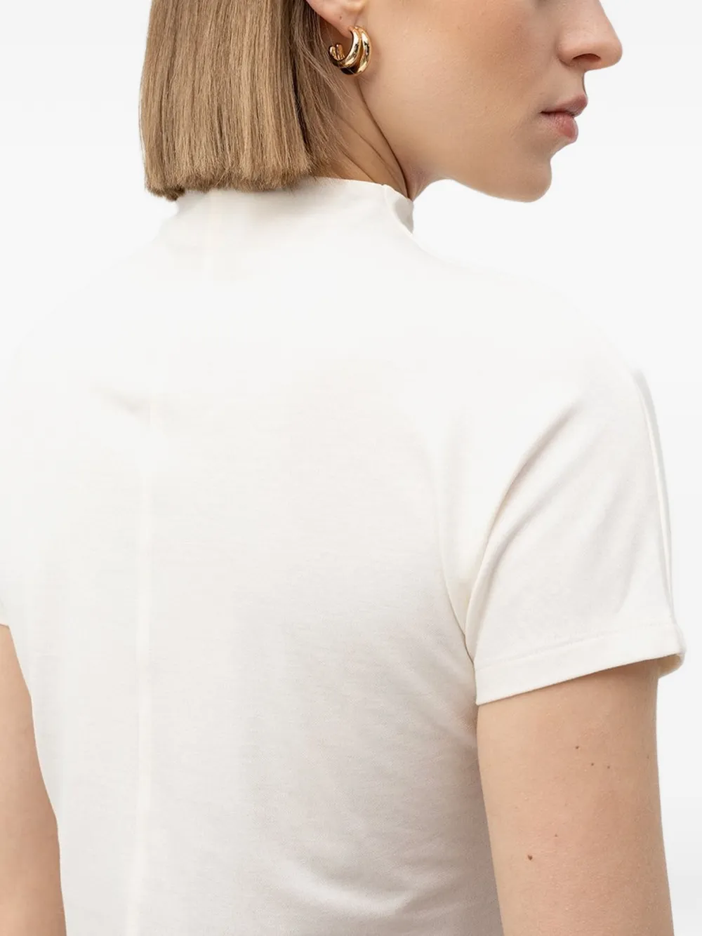  Boss Mock-neck T-shirt - Neutrals 
