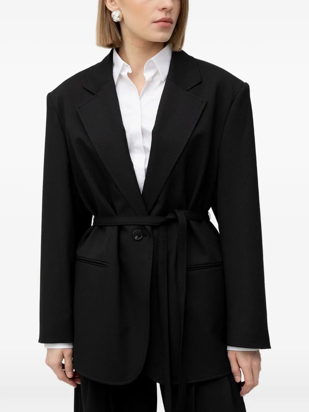 BOSS belted blazer - Nero