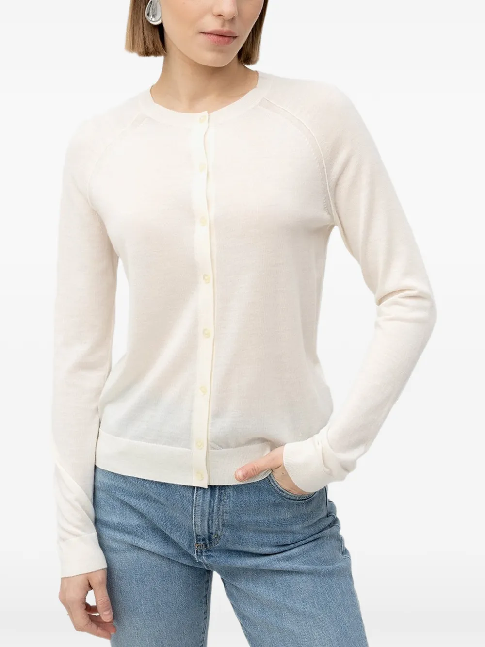  Boss Button-up Cardigan - Neutrals 