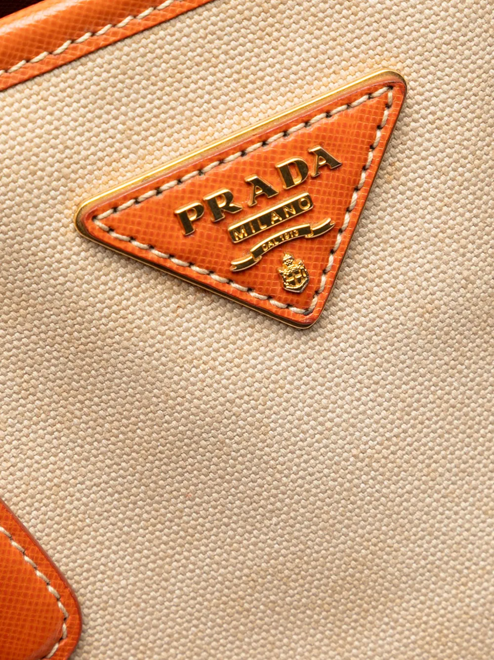 2010-2025 Saffiano Trimmed Canvas Canapa Satchel