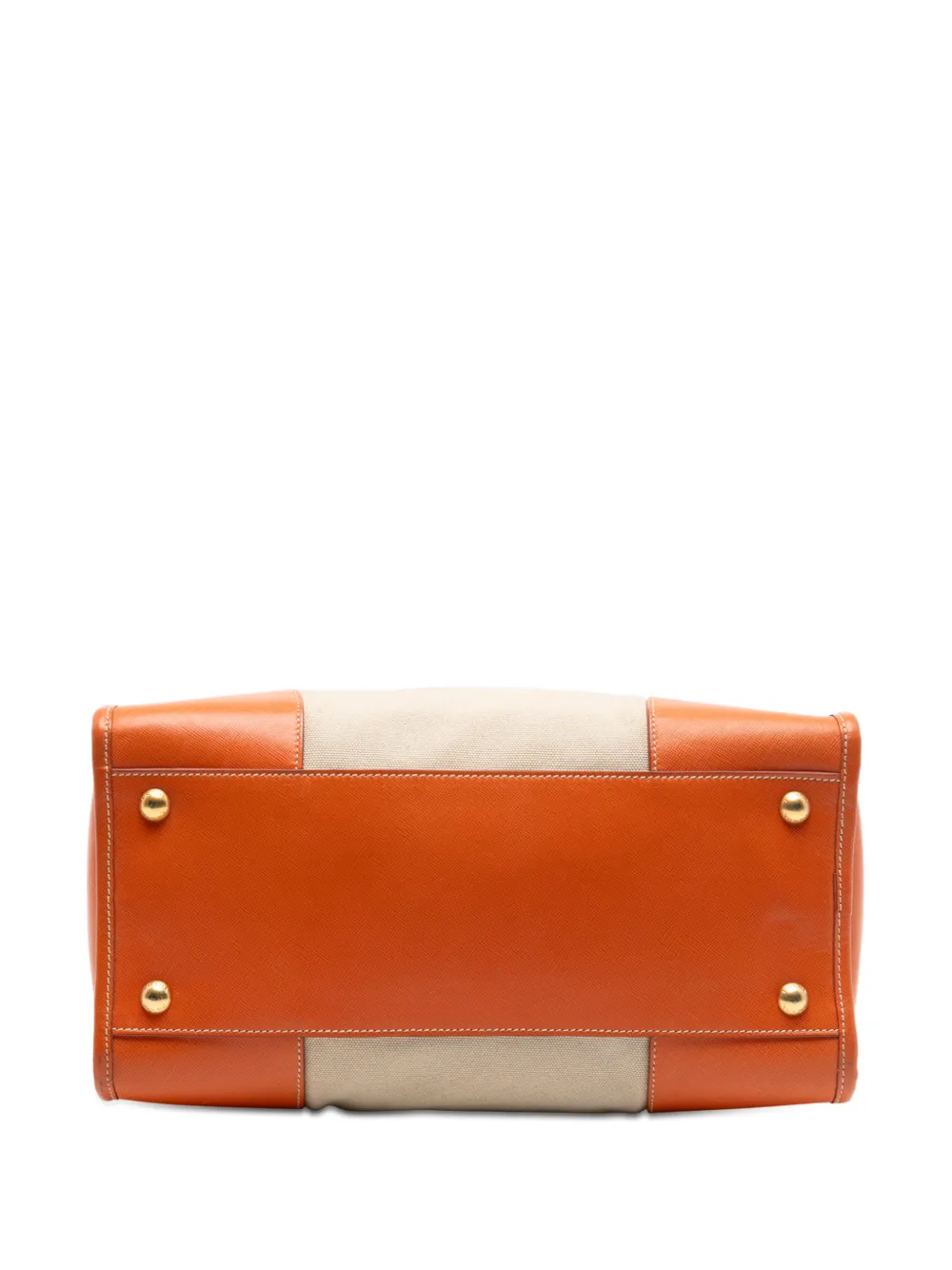 2010-2025 Saffiano Trimmed Canvas Canapa Satchel