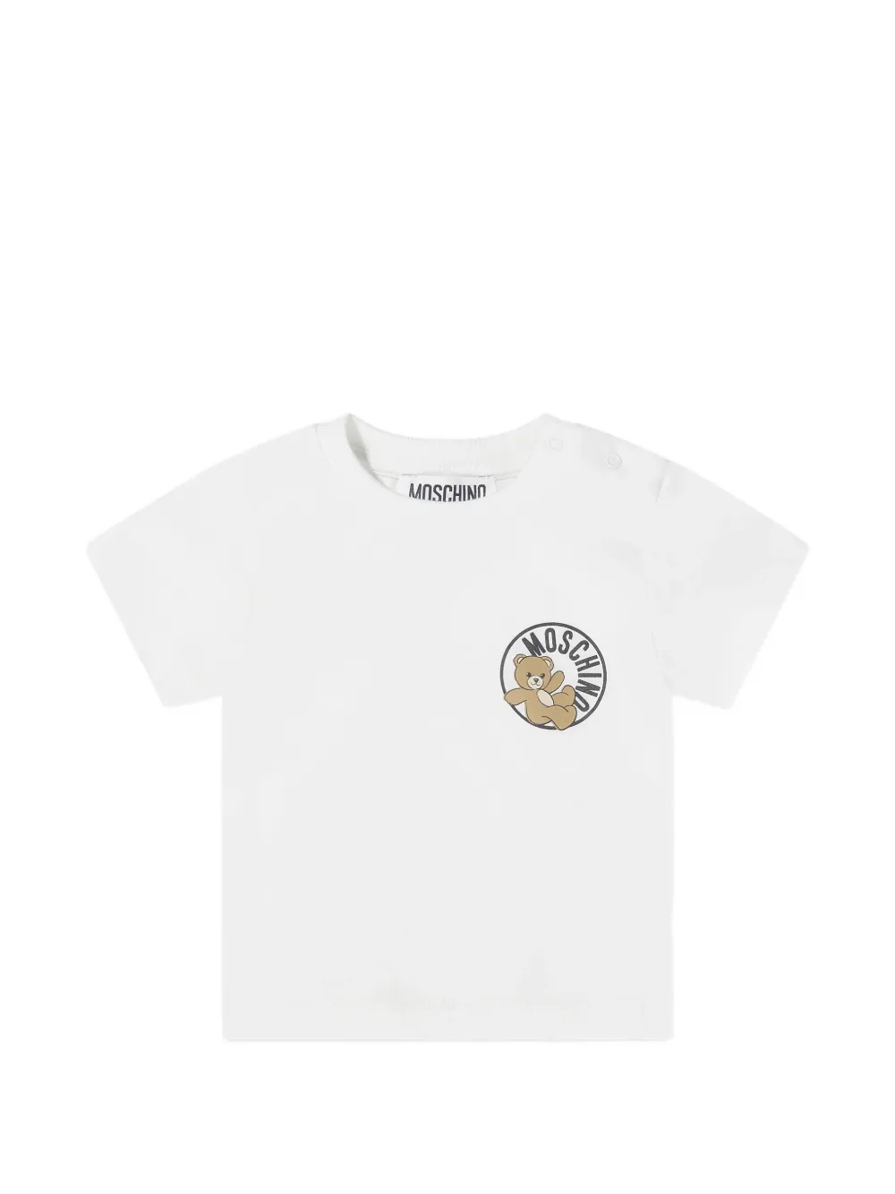 Moschino Kids Shorts set met logoprint Wit
