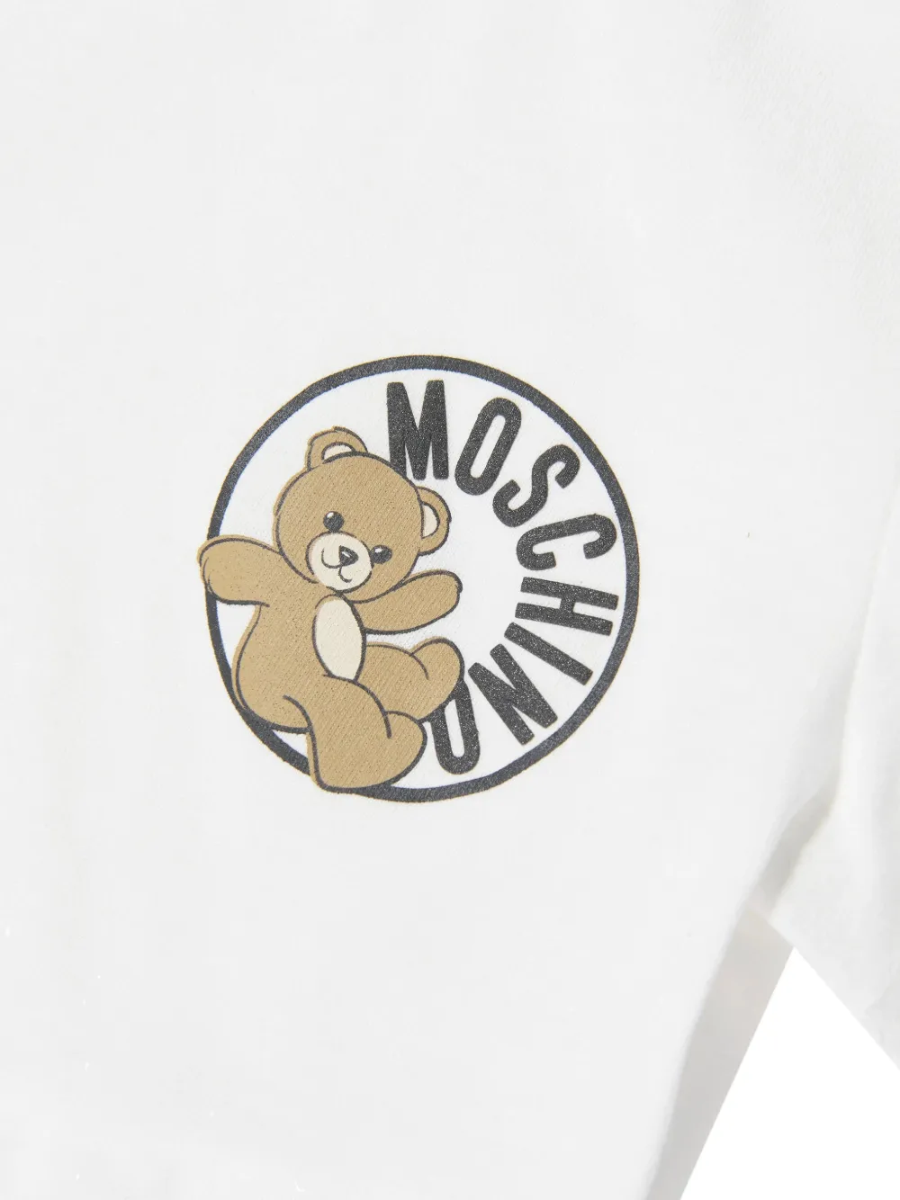 Moschino Kids Shorts set met logoprint Wit