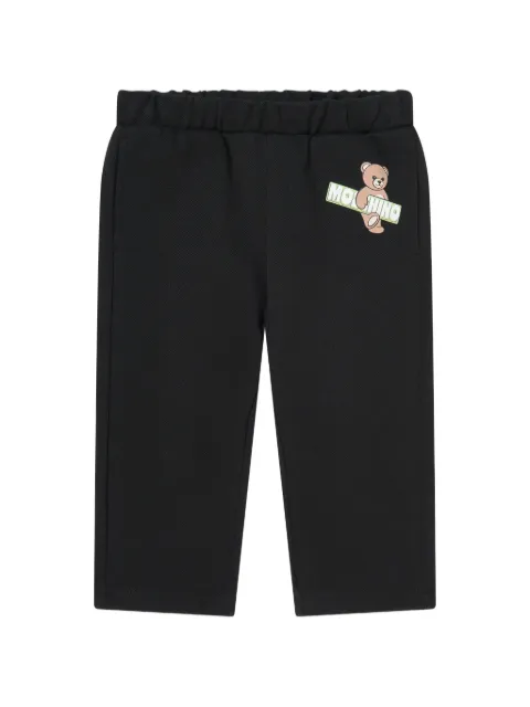 Moschino Kids pantalon de jogging à logo imprimé