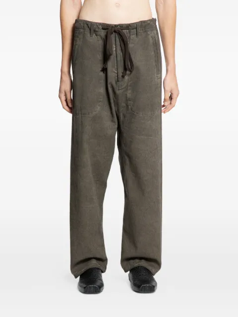 Uma Wang overdyed drawstring trousers