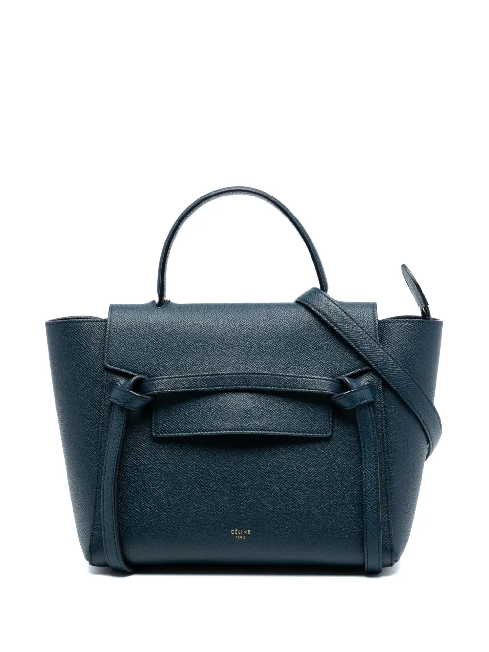 Celine Pre-Owned 2017 Micro Grained Calfskin Belt Bag satchel - Blu