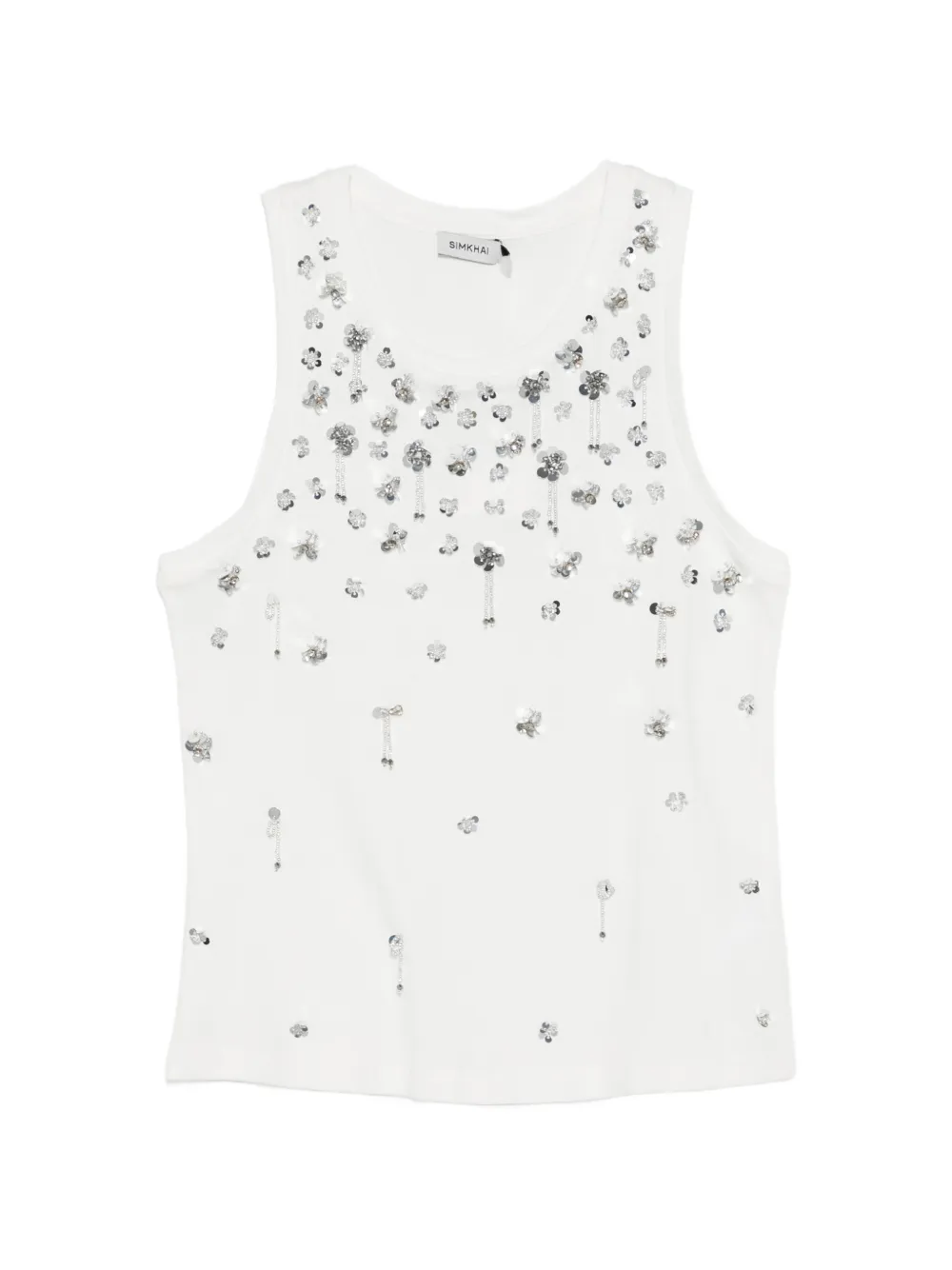 Simkhai embellishment tank top - Bianco