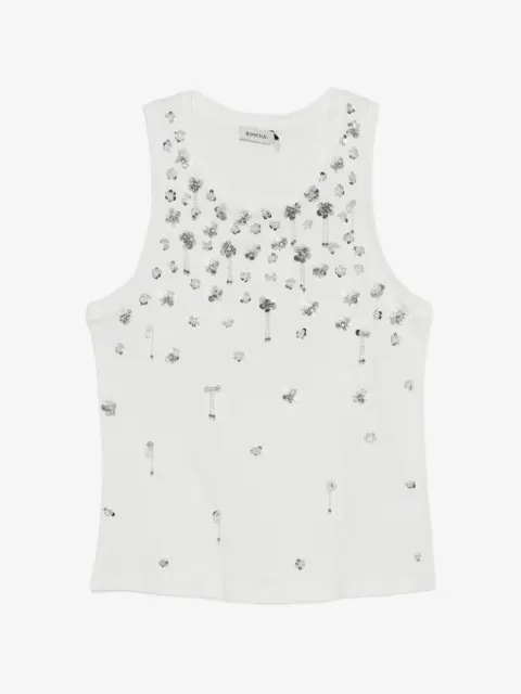 SIMKHAI  embellishment tank top