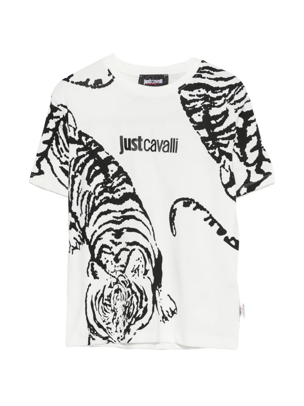 Roberto Cavalli Junior tiger-print T-shirt - Bianco