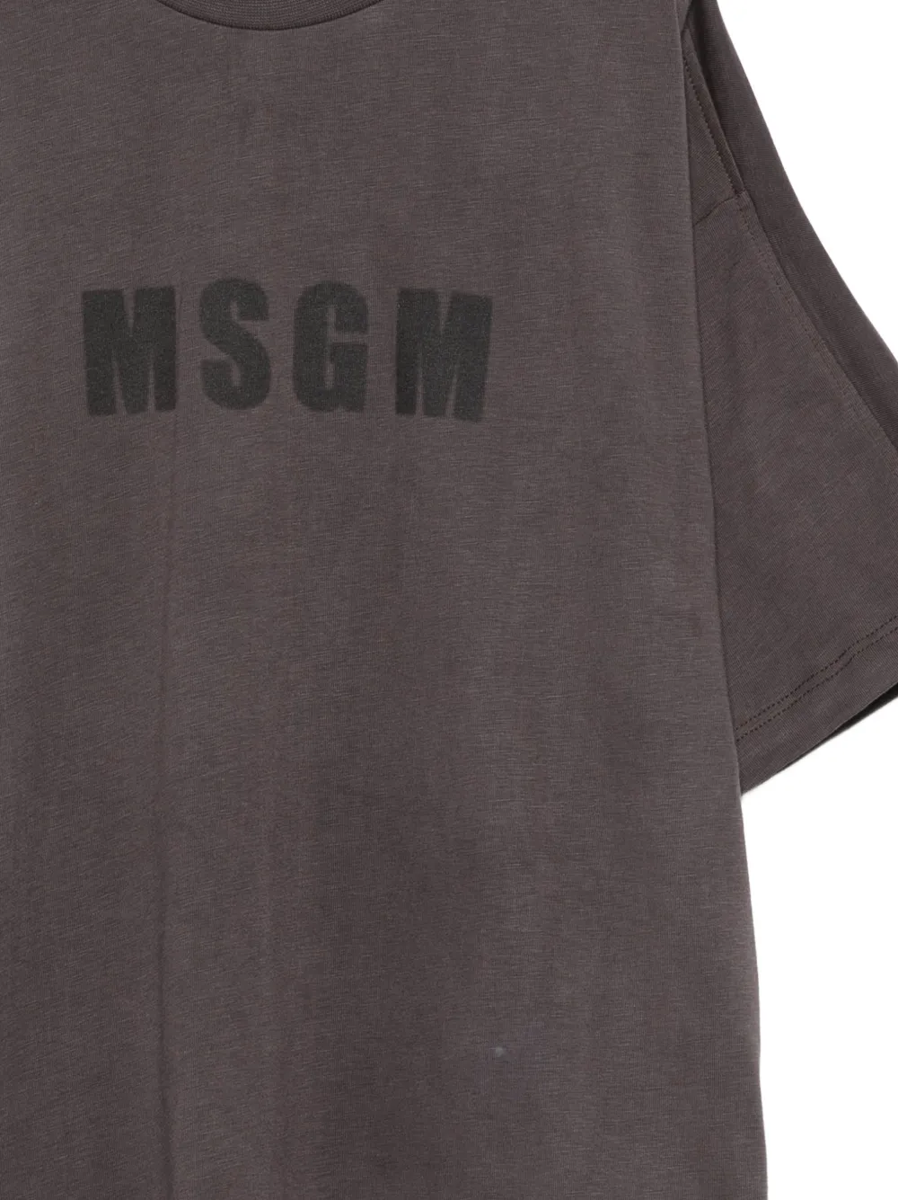 MSGM Kids T-shirt met logoprint Grijs