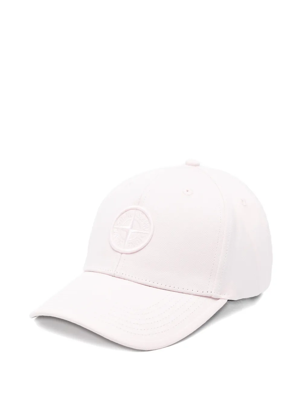 Stone Island Junior logo patch cap - Rosa