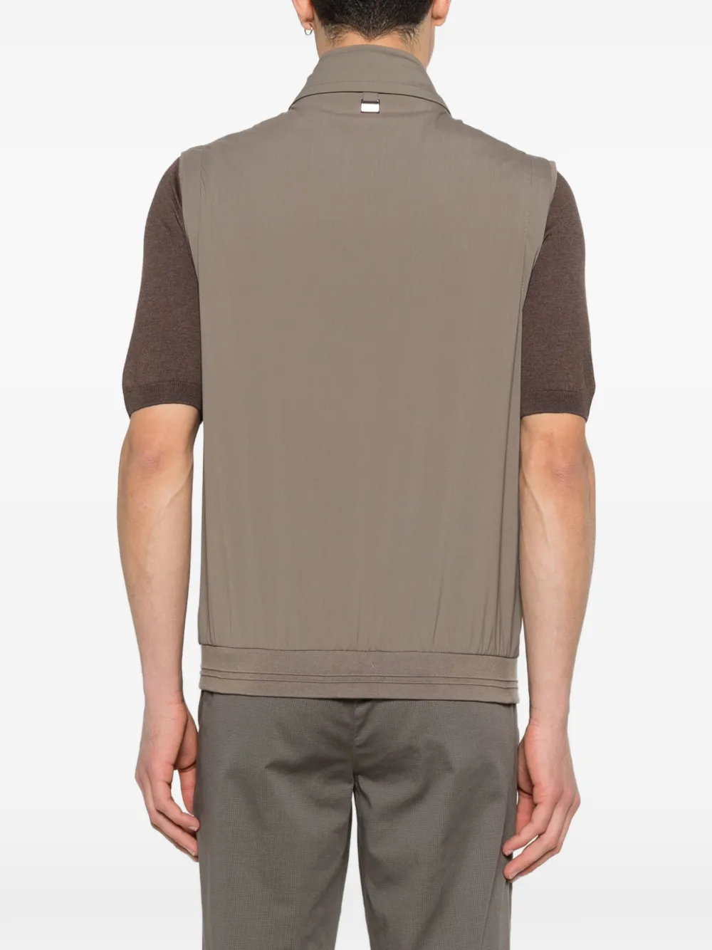 Corneliani Bodywarmer met rits Beige