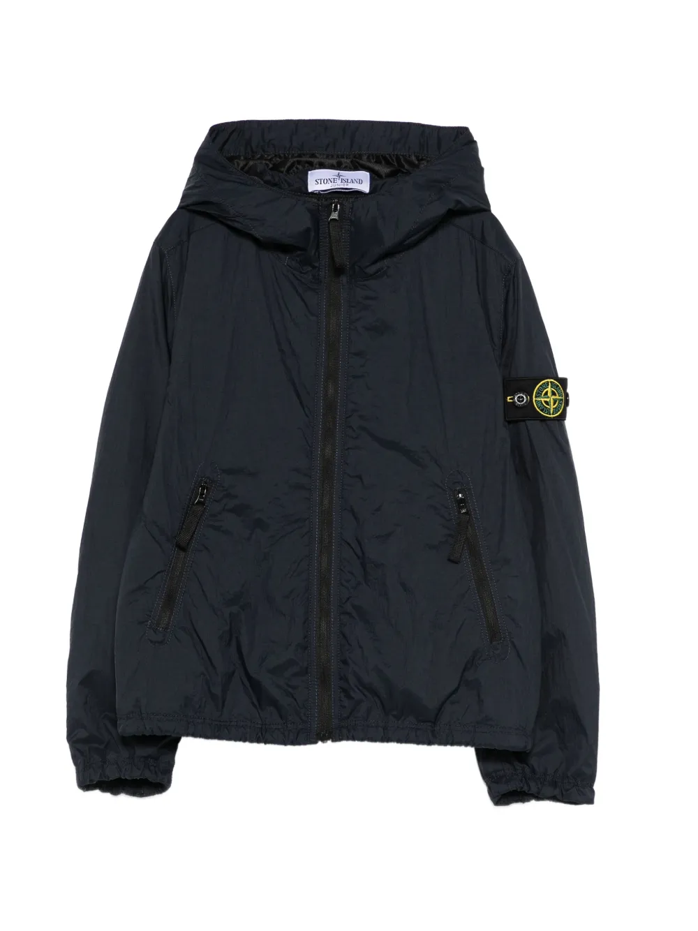 Stone Island Junior hooded zip jacket - Blu