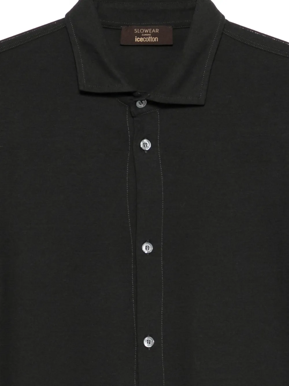  Zanone Buttoned Shirt - Grey 