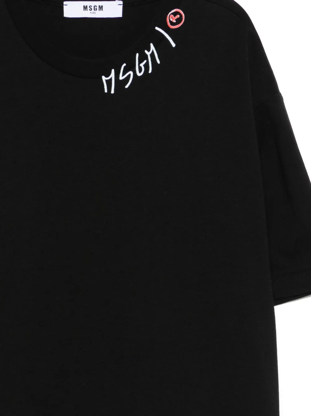 MSGM Kids T-shirt met logoprint Zwart
