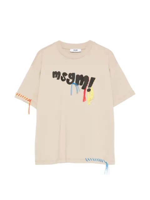 MSGM Kids embroidered T-shirt