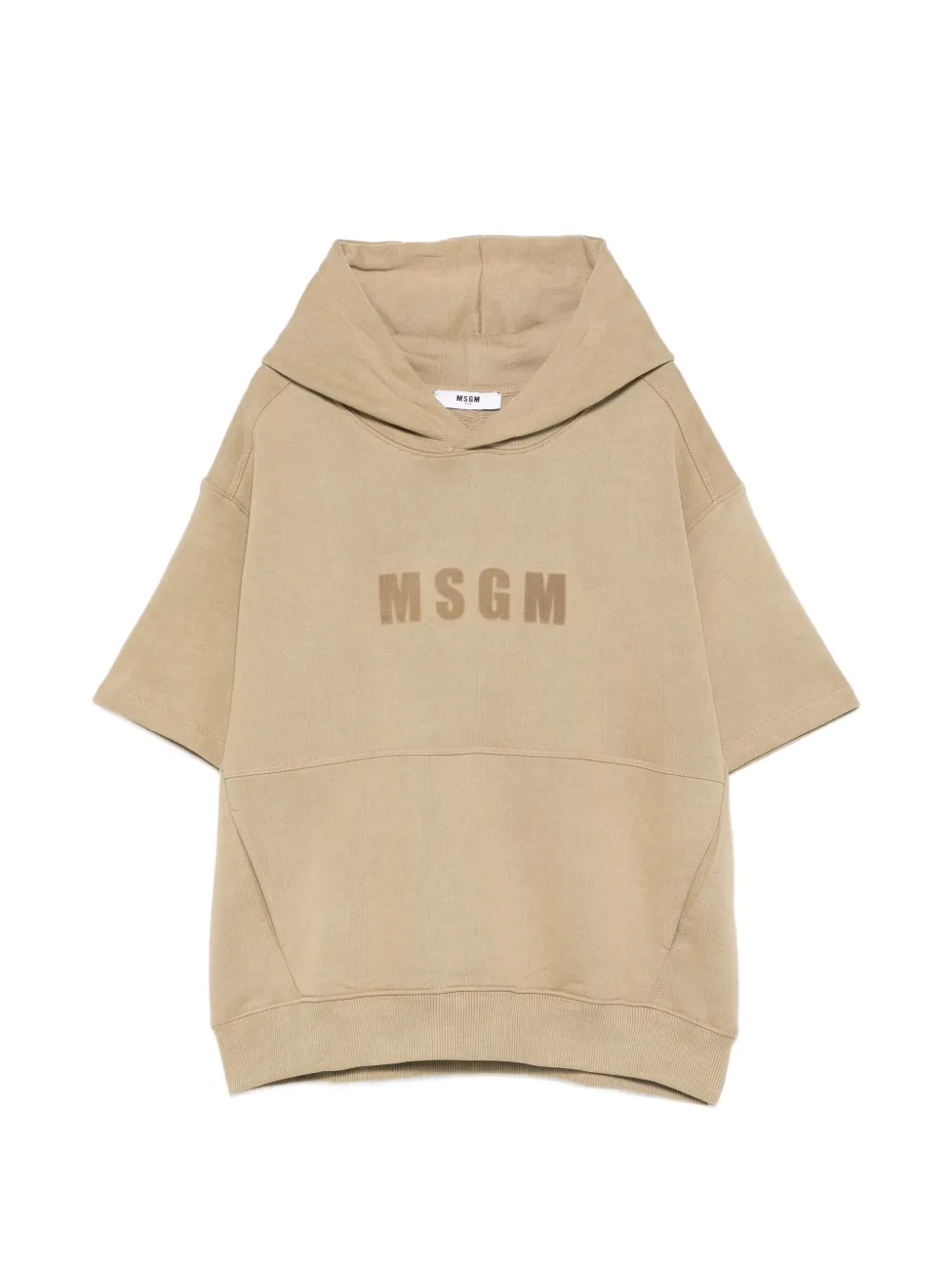 MSGM Kids short-sleeve hoodie - Verde