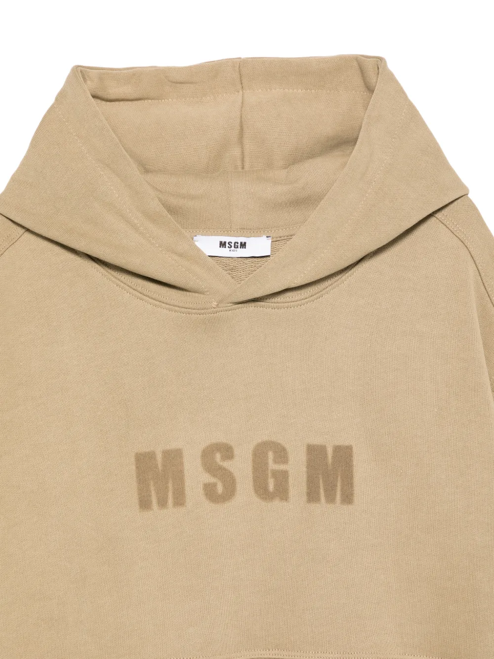 MSGM Kids Hoodie met korte mouwen Groen