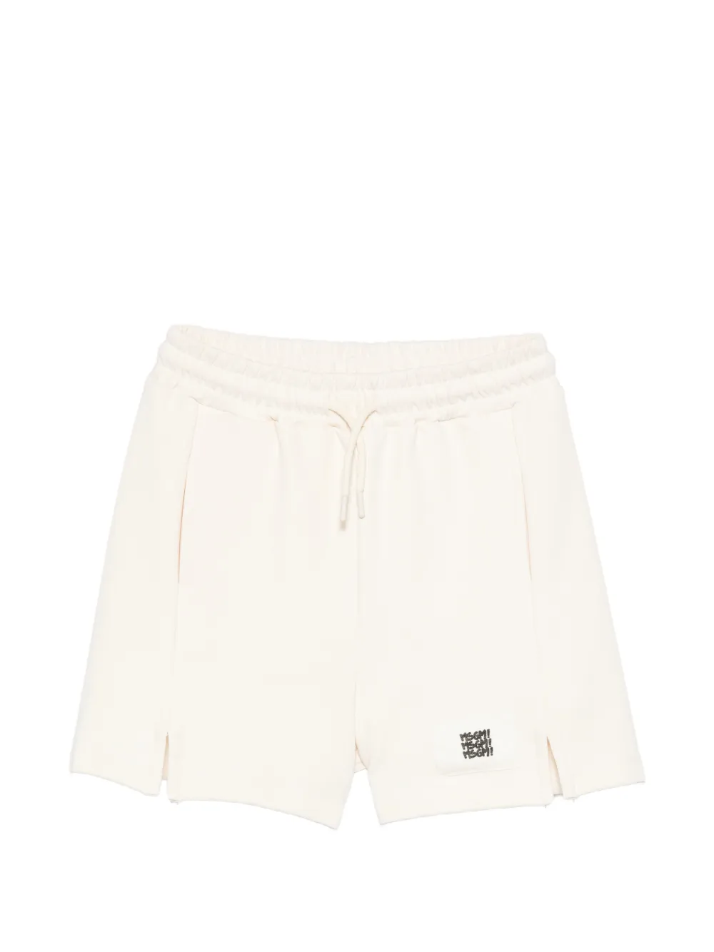 MSGM Kids logo-label shorts - Toni neutri