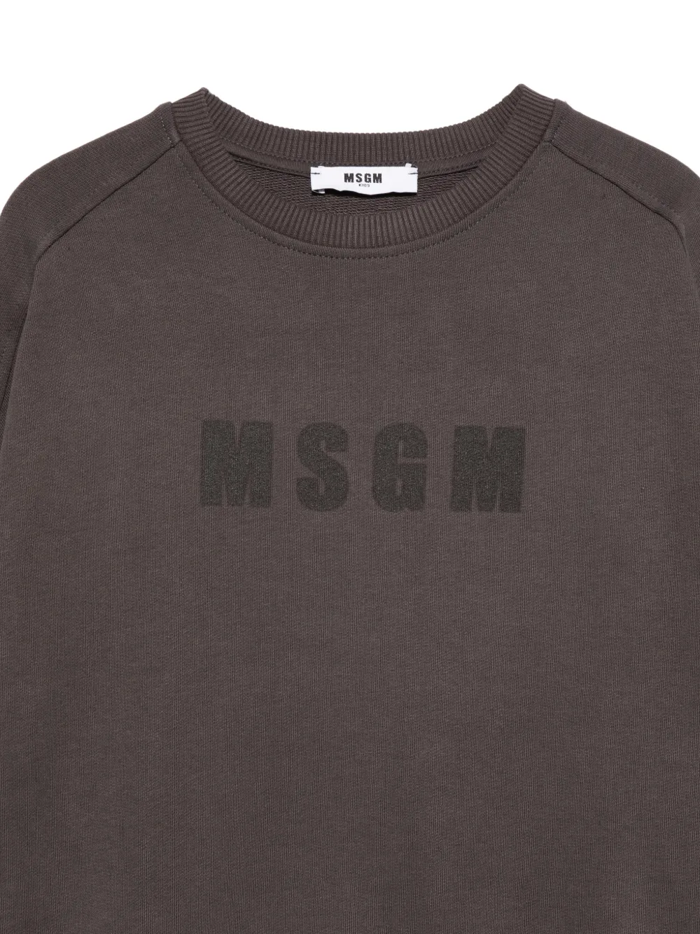 MSGM Kids Sweater met logo Grijs