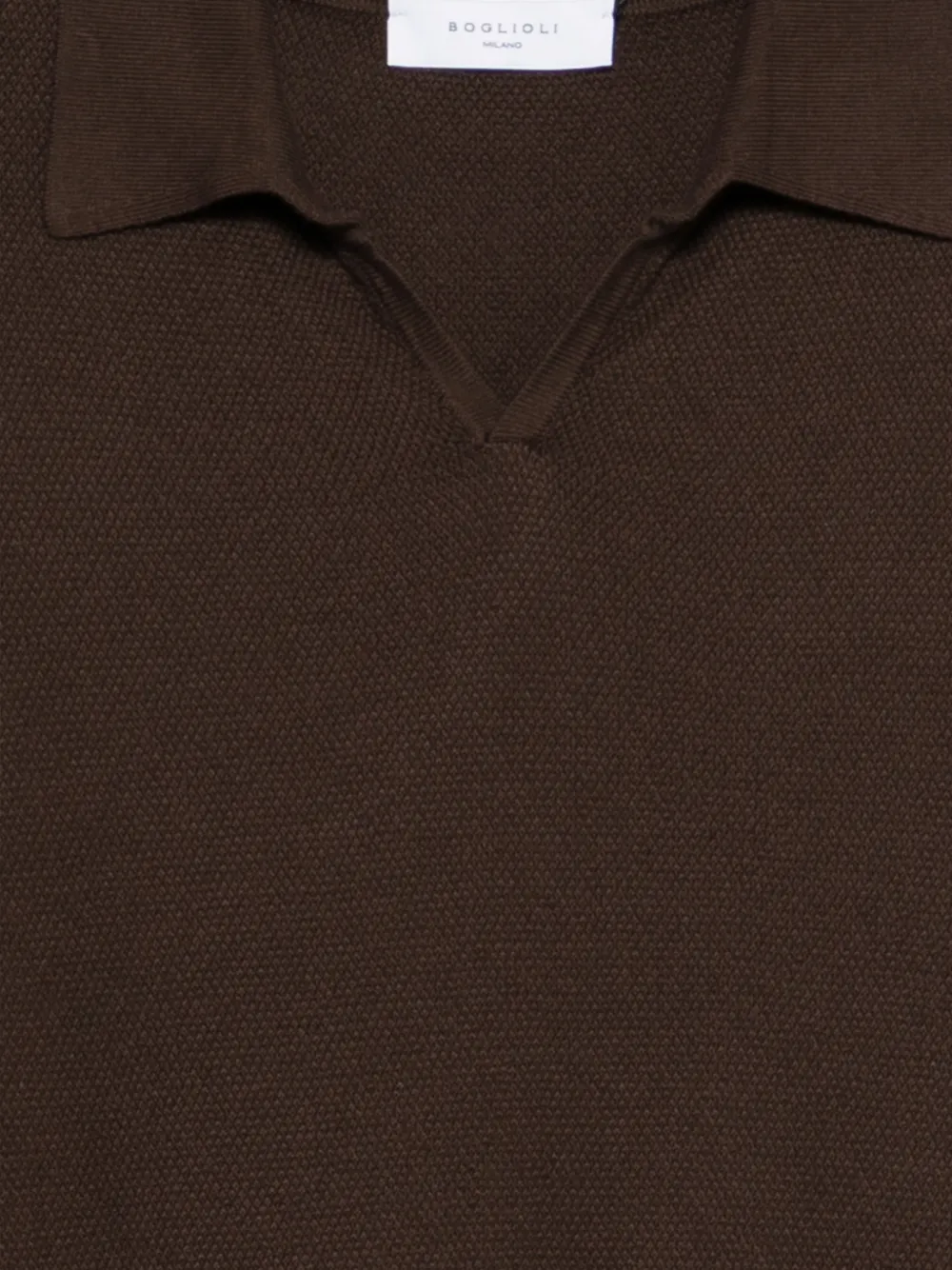 Boglioli T-shirt met V-hals Bruin