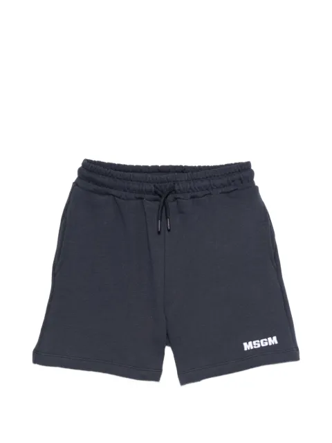 MSGM Kids drawstring logo-detail shorts