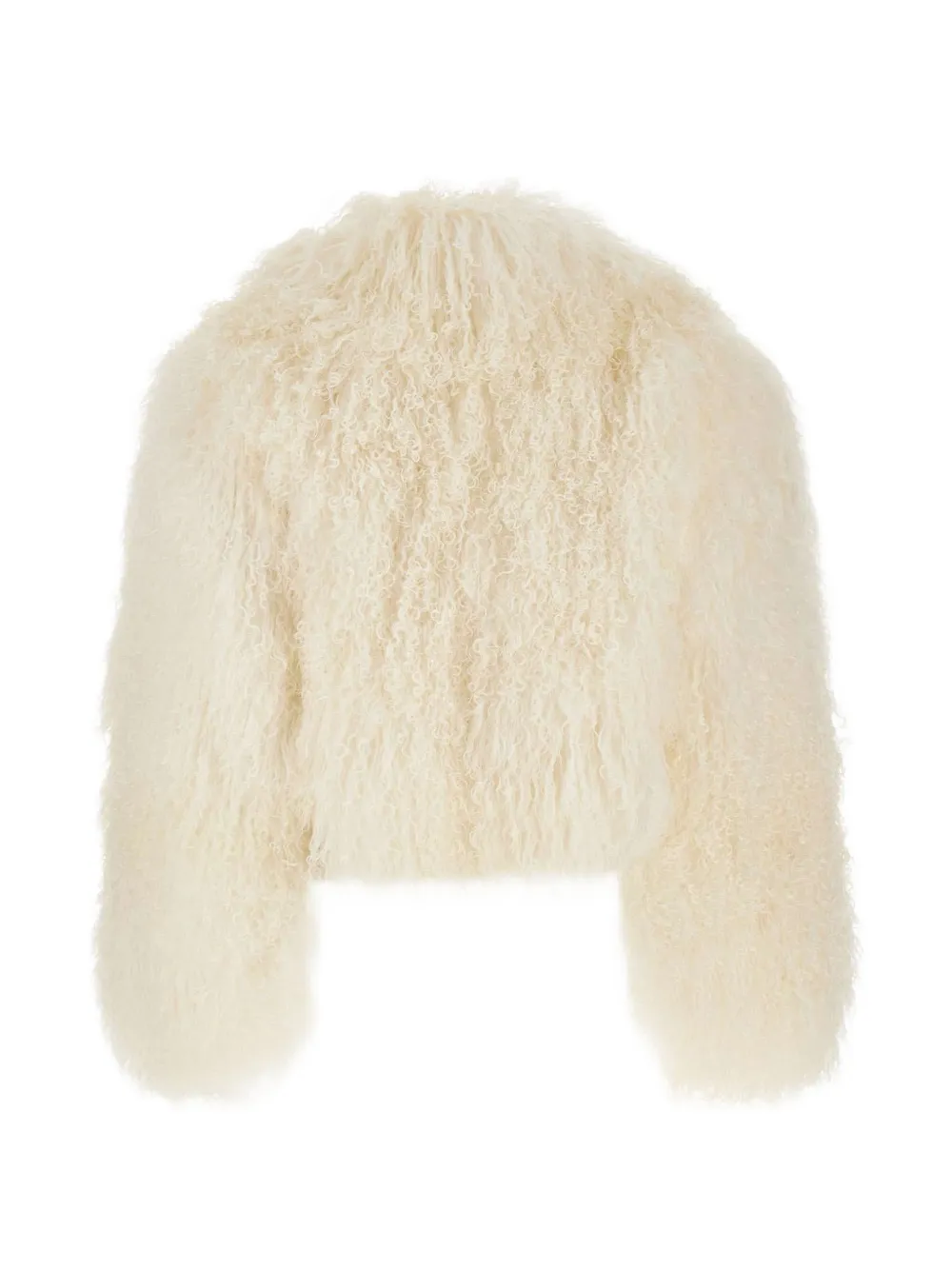  The Touch Marina Lamb-fur Jacket - White 
