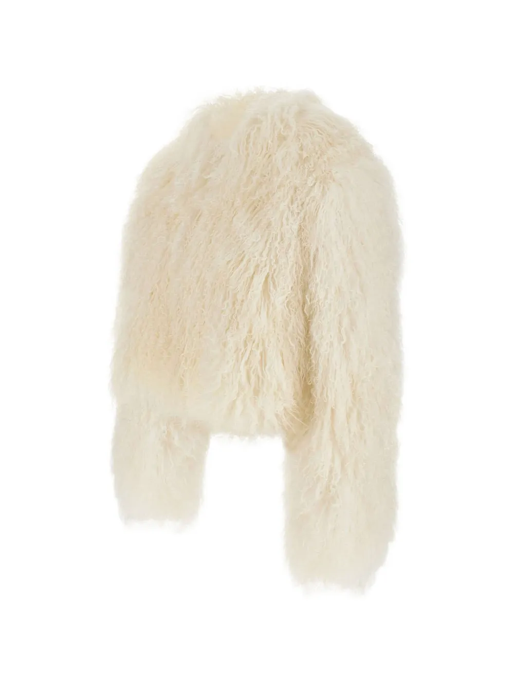  The Touch Marina Lamb-fur Jacket - White 