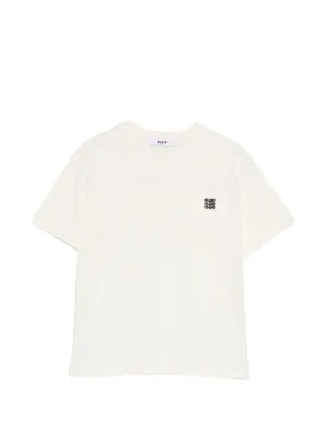 Moncler Enfant logo-patch Cotton T-shirt | White | FARFETCH IN
