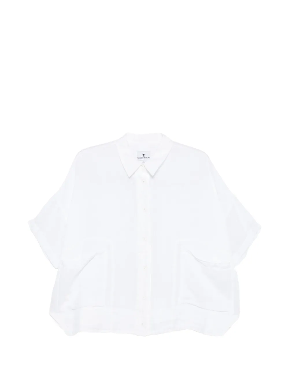 european culture boxy pocket shirt - Bianco