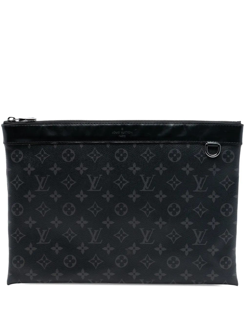 Louis Vuitton Pre-Owned 2019 Monogram Eclipse Discovery Pochette GM clutch bag - Nero