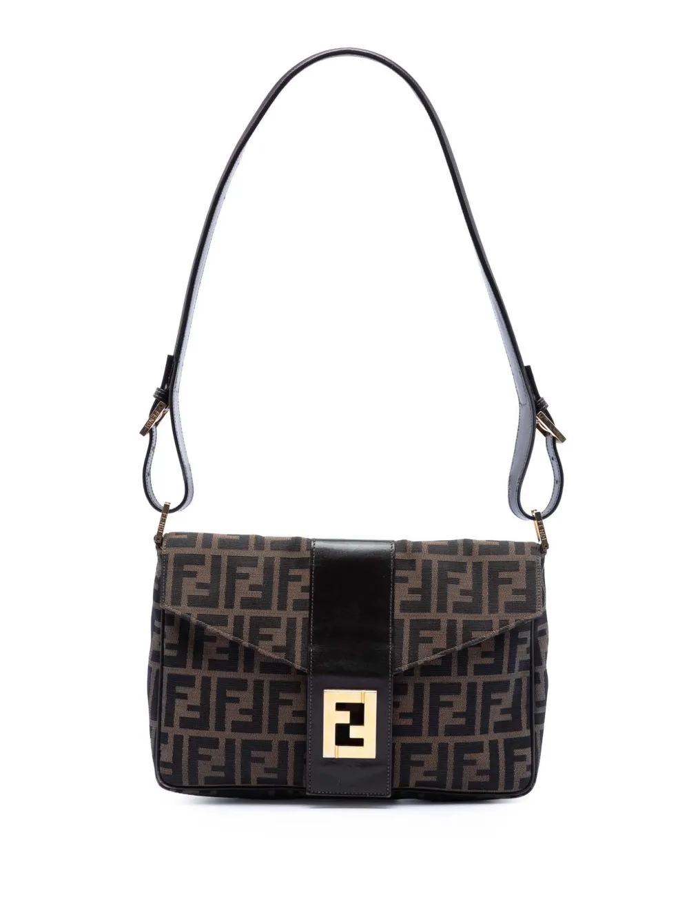 Fendi Pre-Owned 20th Century Zucca Canvas Flap shoulder bag - Marrone