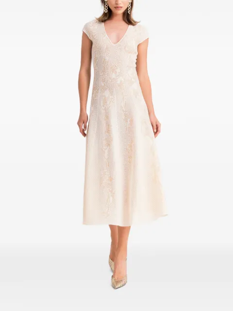 Gemy Maalouf patterned midi dress
