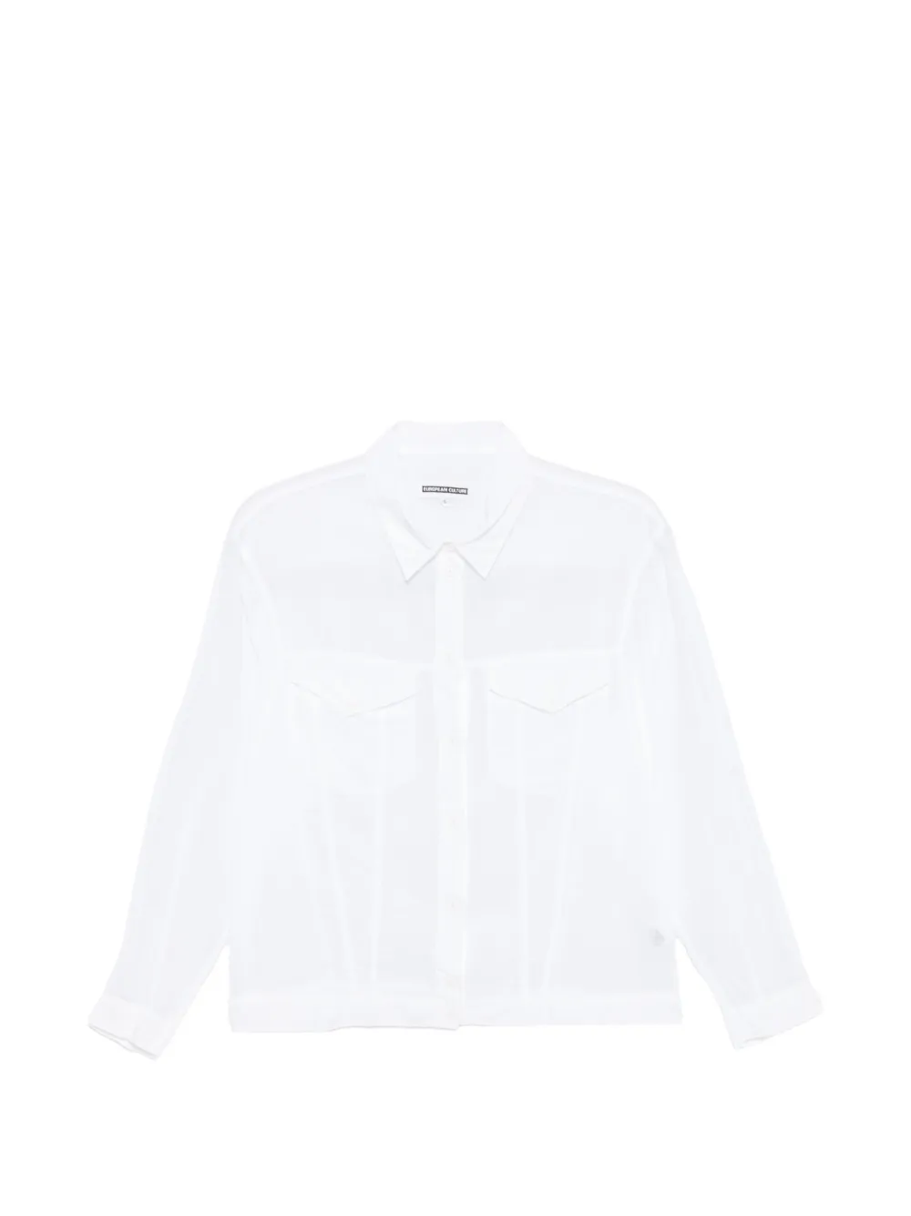 european culture pocket short shirt - Bianco
