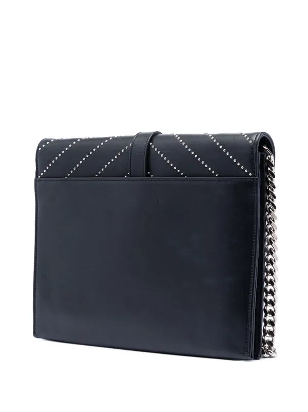 Saint Laurent Pre-Owned 2014 スタッズ シェブロン カーフスキン 