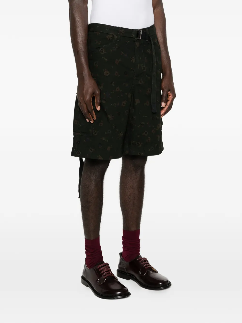 sacai Cargo shorts Groen