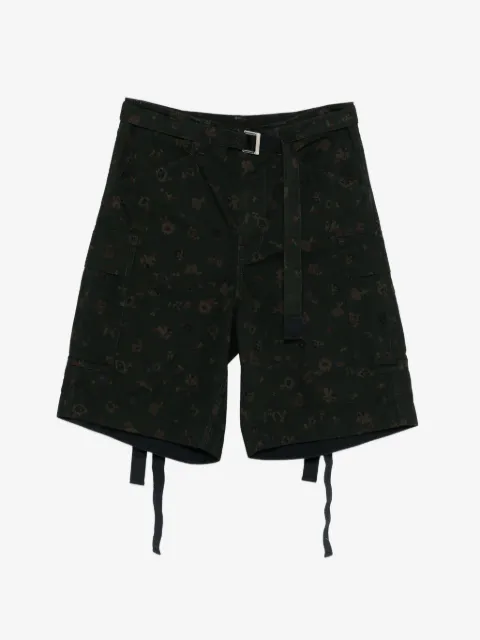 sacai blommiga shorts