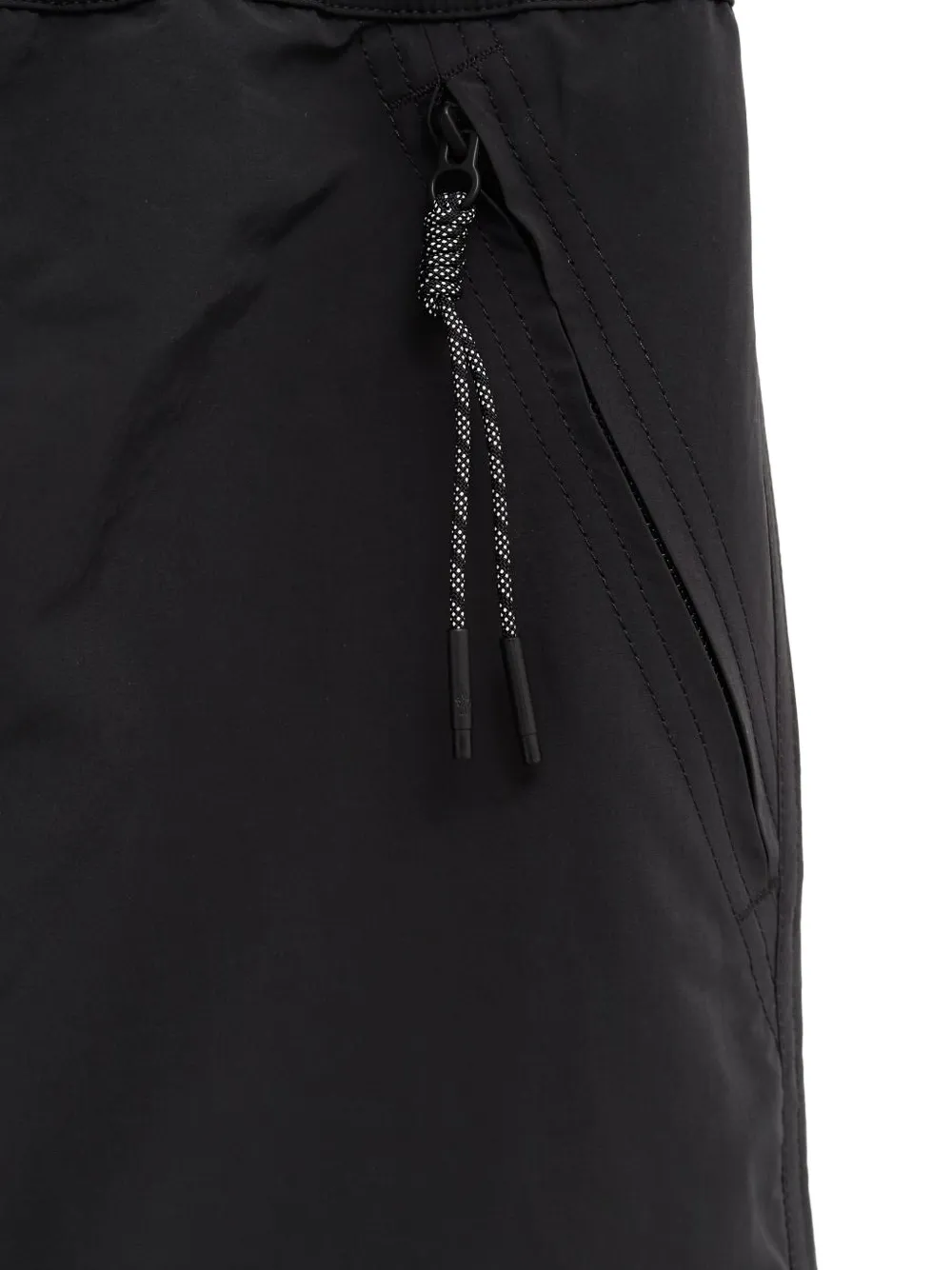 Moncler Grenoble Shorts met elastische taille en trekkoord Zwart