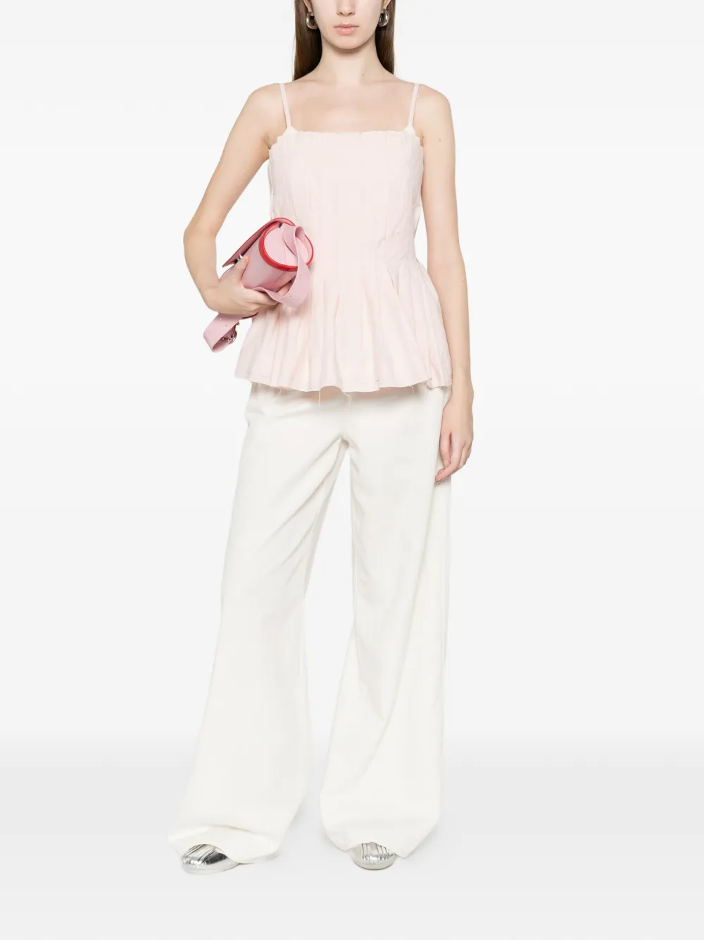  Phisique Du Role Pleated Blouse - Pink 