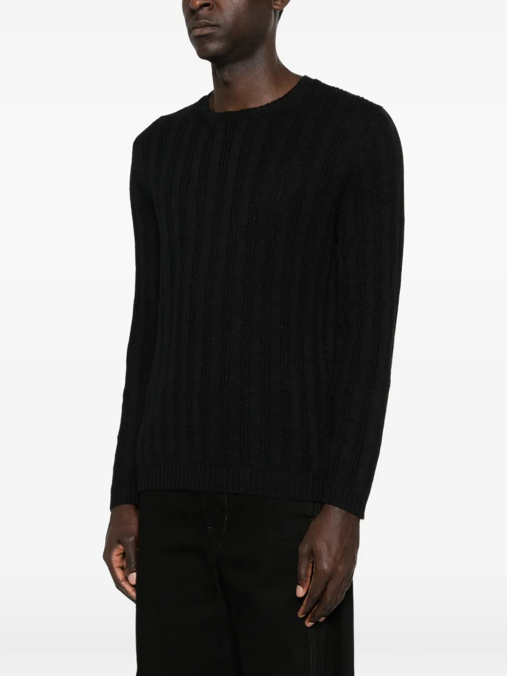  Scaglione Crew-neck Sweater - Black 